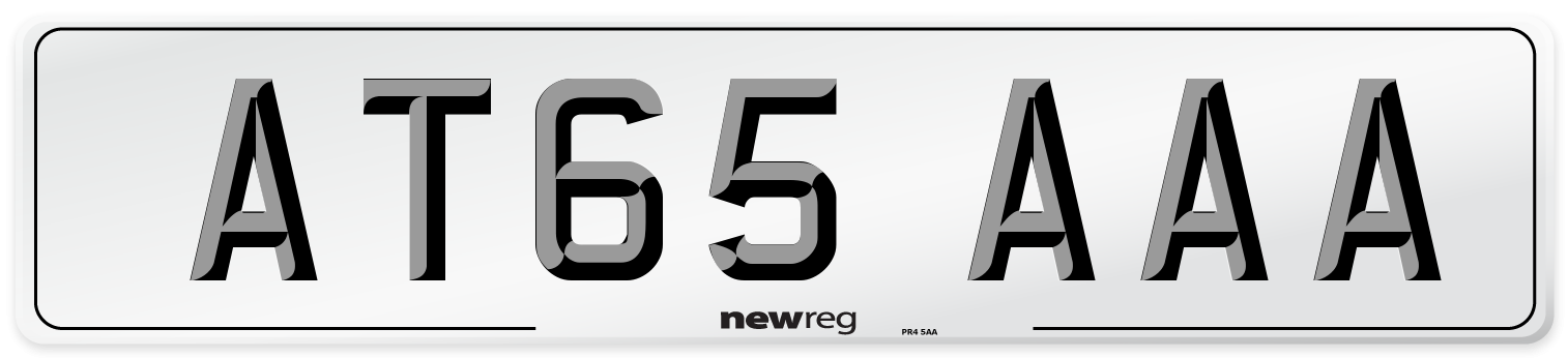 AT65 AAA Number Plate from New Reg
